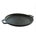 Gusseisen Pizza Pan-14inch Bratpfanne zum Kochen, Backen, langlebiges Kochgeschirr